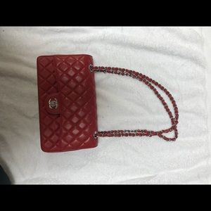 Red double C purse